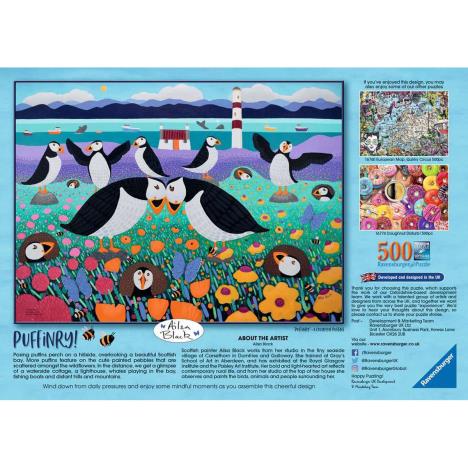 Puffinry 500pc Jigsaw Puzzle Extra Image 2